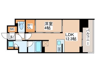 コンフォリア東新宿の物件間取画像